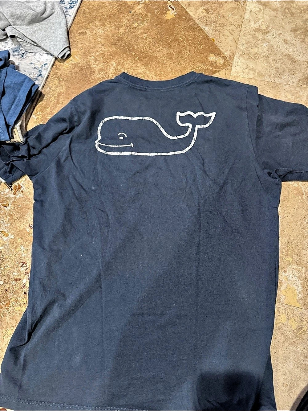 Vineyard Vines Classic Whale Pocket T-Shirt Blue Size XL